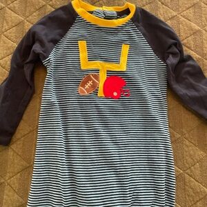 Be Mine Football Romper Long Sleeve